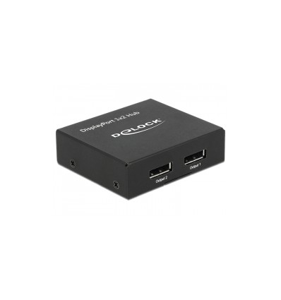 Delock Displayport 1.2 Splitter 1 x Displayport in - 2 x Displayport out 4K