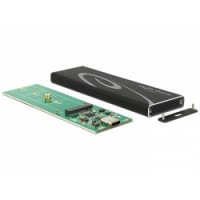 Delock External Enclosure M.2 SSD 80 mm - SuperSpeed USB 10 Gbps (USB 3.1 Gen 2) USB Type-C™ female