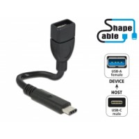 Delock Cable USB 2.0 Type-C™ male - USB 2.0 Type-A female ShapeCable 0.50 m