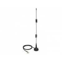 Delock LTE Antenna TS-9 Plug 2 - 3 dBi omnidirectional magnetical base fixed black