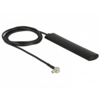 Delock LTE Antenna TS-9 plug 3 dBi omnidirectional fixed black adhesive mounting