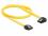 Delock Cable SATA 6 Gbs male straight SATA male left angled 50 cm yellow metal