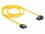 Delock Cable SATA 6 Gbs male straight SATA male left angled 70 cm yellow metal