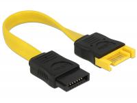 Delock Extension cable SATA 6 Gbs male SATA female 10 cm yellow