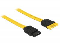 Delock Extension cable SATA 6 Gbs male SATA female 20 cm yellow