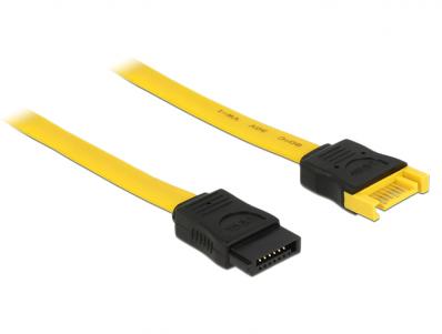 Delock Extension cable SATA 6 Gbs male SATA female 20 cm yellow