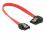 Delock Cable SATA 6 Gbs male straight SATA male left angled 20 cm red metal