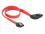 Delock Cable SATA 6 Gbs male straight SATA male right angled 30 cm red metal