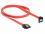 Delock Cable SATA 6 Gbs male straight SATA male downwards angled 50 cm red metal