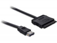 Delock Cable eSATAp 12 V SATA 22 pin 2.5 3.5 HDD 1.0 m