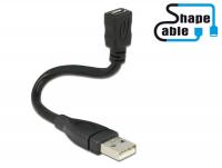 Cable USB 2.0 Type-A male USB 2.0 Micro-B female ShapeCable 0.15 m