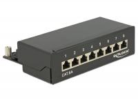 Delock Desktop Patch Panel 8 Port Cat.6A black