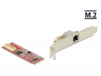 Delock M.2 Adapter M.2 1 x RJ45 Gigabit LAN port (PCIe)