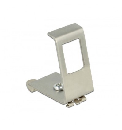 Delock Keystone Metal Mounting 1 Port for DIN rail