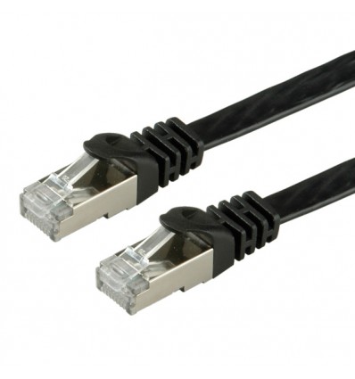 VALUE FTP Patch Cord, Cat.6, black, 1.5 m, extra-flat