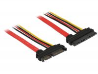 Extension cable SATA 6 Gbs 22 pin plug SATA 22 pin receptacle (5 V + 12 V) 100 cm