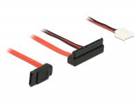 Cable SATA 6 Gbs 7 pin receptacle + Floppy 4 pin power receptacle (5 V) SATA 22 pin receptacle upwards angled 30 cm