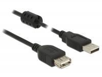 Delock Extension cable USB 2.0 Type-A male USB 2.0 Type-A female 0.5 m black