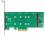 PCI Express Card 2 x internal M.2 Key B with RAID - Low Profile Form Factor