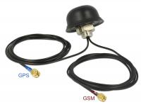 Multiband GPS GSM UMTS LTE SMA 2 - 5 dBi 2 x 2 m RG-174 Antenna omnidirectional roof mount outdoor