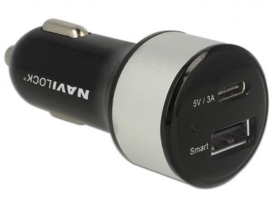 Car charger 1 x USB Type-Câ¢ + 1 x USB Type-A