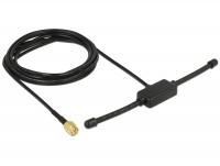 ISM 433 MHz Antenna SMA Plug 3 dBi omnidirectional fixed black adhesive mounting