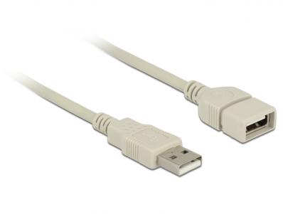 Delock Extension cable USB 2.0 Type-A male USB 2.0 Type-A female 1.5 m grey