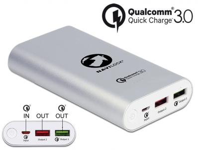 Power Bank 10200 mAh 2 x USB Type-A female with QualcommÂ® Quick Chargeâ¢ 3.0