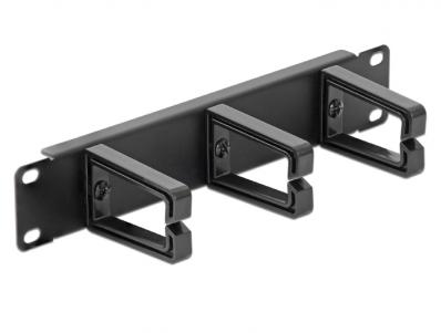 Delock 10 Cable Management Panel black