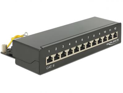 Desktop Patch Panel 12 Port Cat.6 black