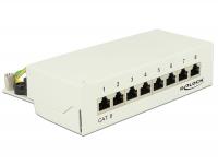 Desktop Patch Panel 8 Port Cat.6 grey