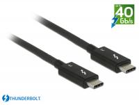 Thunderboltâ¢ 3 (40 Gbs) USB-Câ¢ cable male male passive 0.5 m 5 A black