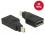 Adapter mini Displayport 1.2 male Displayport female 4K 90 turned black