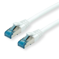 VALUE S/FTP Patch Cord Cat.6A, white, 0.5 m