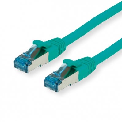 VALUE S/FTP Patch Cord Cat.6A, green, 0.5 m