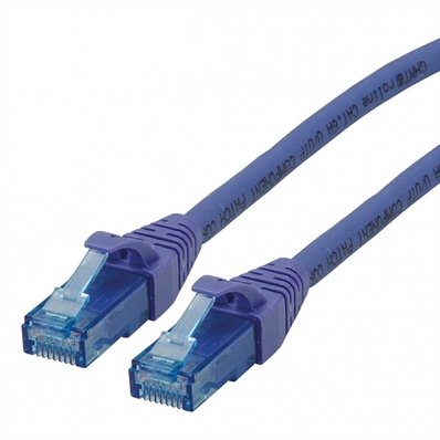 ROLINE UTP Patch Cord Cat.6A, Component Level, LSOH, violet, 0.5 m