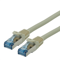 ROLINE S/FTP Patch Cord Cat.6A, Component Level, LSOH, grey, 0.3 m