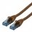 ROLINE UTP Patch Cord Cat.6A, Component Level, LSOH, brown, 10.0 m