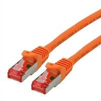 ROLINE S/FTP Patch Cord Cat.6 Component Level, LSOH, orange, 5.0 m