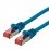 ROLINE S/FTP Patch Cord Cat.6 Component Level, LSOH, blue, 0.5 m