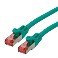 ROLINE S/FTP Patch Cord Cat.6 Component Level, LSOH, green, 0.3 m