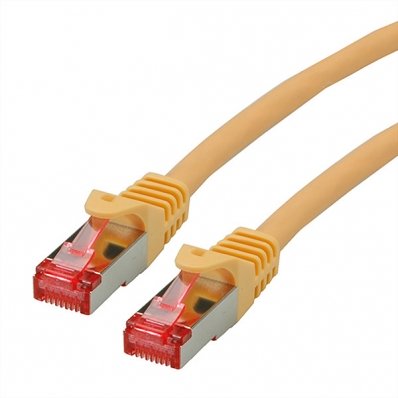 ROLINE S/FTP Patch Cord Cat.6 Component Level, LSOH, yellow, 5.0 m