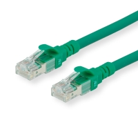 ROLINE S/FTP Patch Cord Cat.6A, Component Level, LSOH, green, 1.0 m