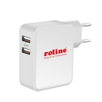 ROLINE USB Wall Charger, 2 Port, 24W