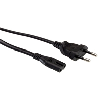 ROLINE Euro Power Cable, 2-pin, black, 3.0 m