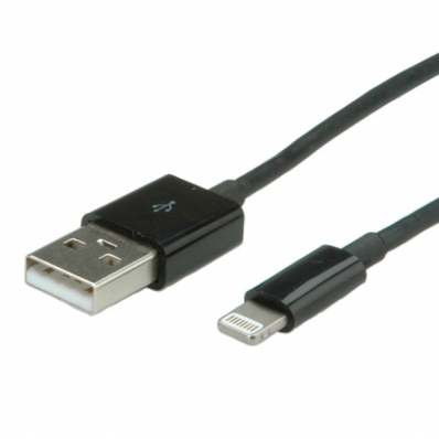 VALUE Lightning to USB cable for iPhone, iPod, iPad, 0.15 m