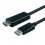 VALUE DisplayPort Cable, DP - UHDTV, M/M, black, 1.0 m