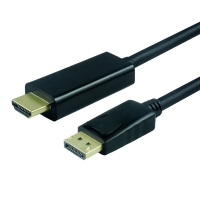 ROLINE DisplayPort Cable, DP - UHDTV, M/M, black, 2.0 m