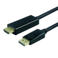 ROLINE DisplayPort Cable, DP - UHDTV, M/M, black, 1.0 m