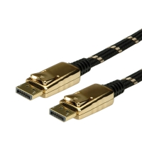 ROLINE GOLD DisplayPort Cable, DP-DP, M/M, 10.0 m